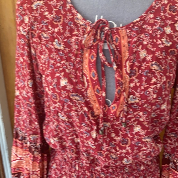 🌻American Eagle Boho Pink Floral Dress🌻 - Picture 3 of 8